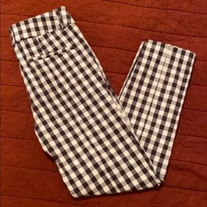 Modern Skinny Gingham Ankle Pant Sz 6